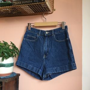 American Apparel High Waisted Denim Shorts